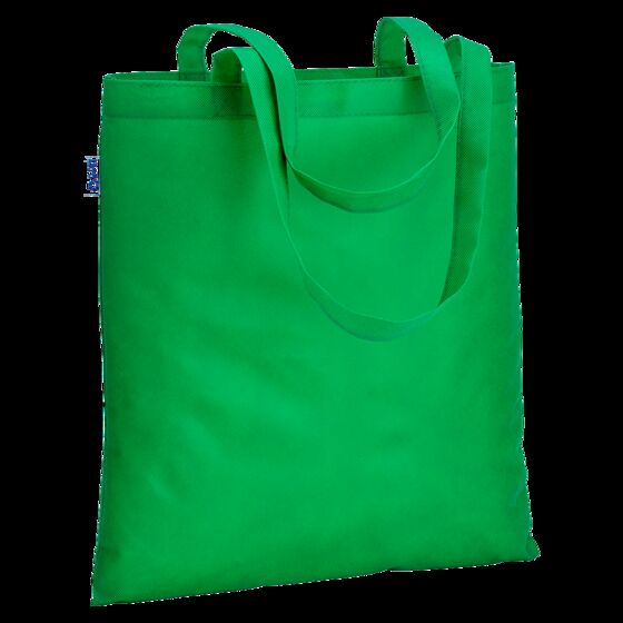 100 Non-Woven rPET-Tasche grün 38x42cm Woventasche bedrucken