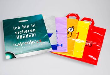 bedrucken Plastiktaschen - Plastiktüten- Schlaufentaschen