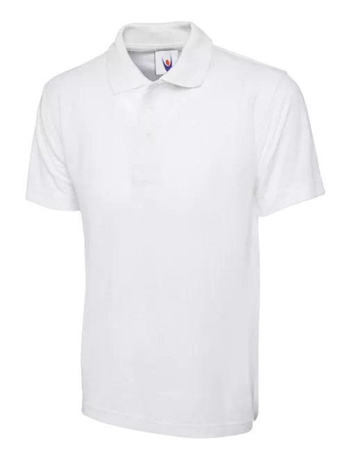 10 Polo-Shirt weiß Poloshirt bedrucken
