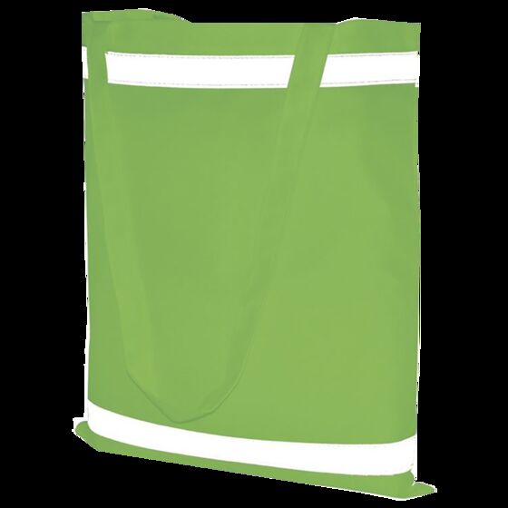 100 Polyester-Taschen grün 38x42cm Polyestertasche bedrucken