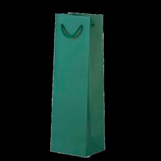 100 Flaschentaschen grün 11 9x36cm Papiertaschen bedrucken